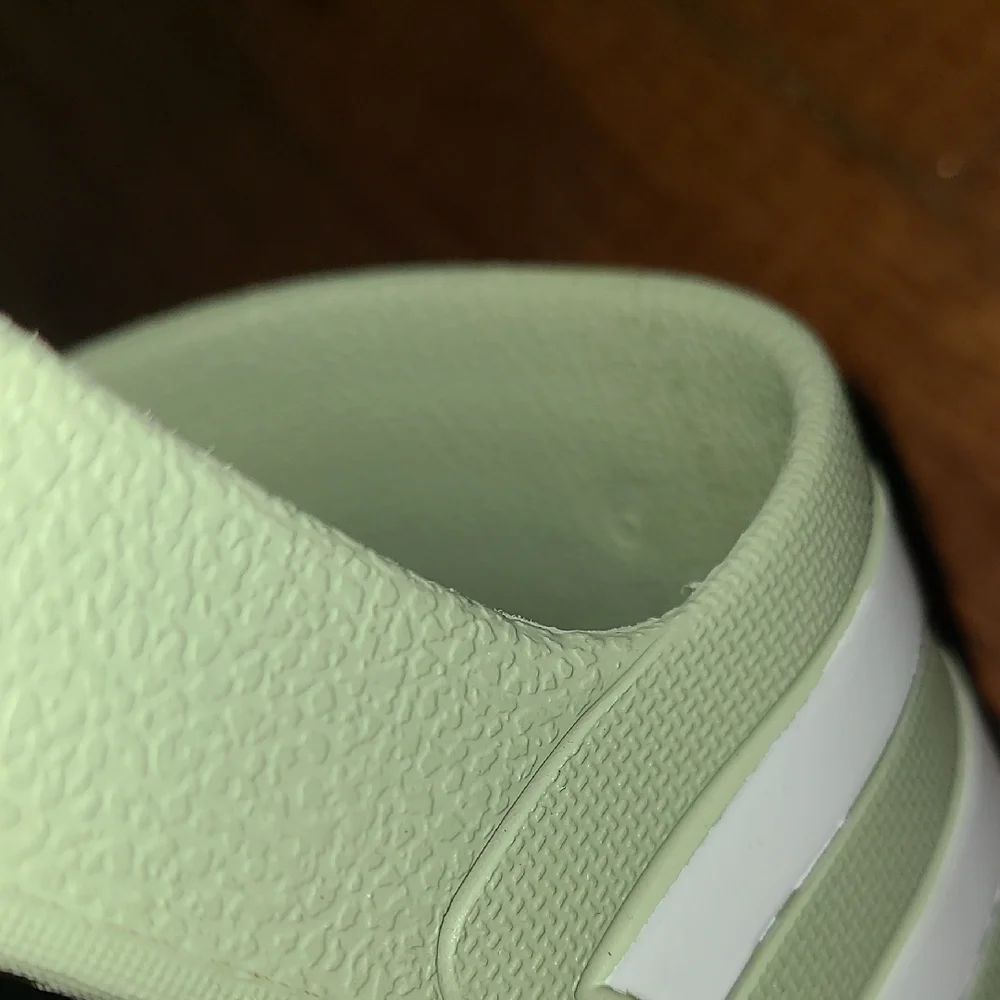Adidas‎ Light Green Slide Sandals Mens 6 Womens 7